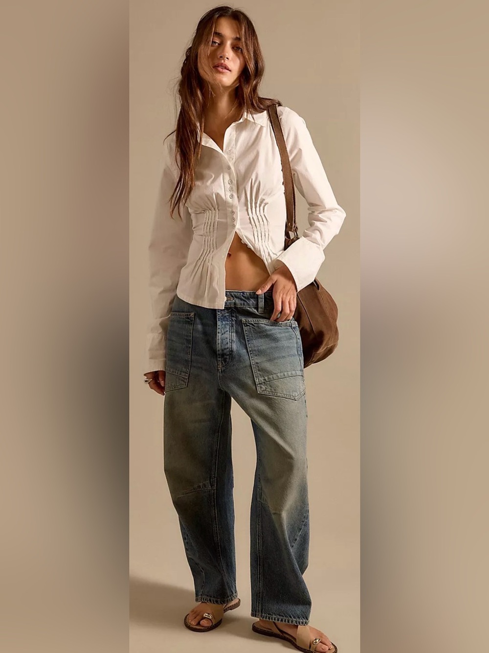 Free people minimalist moxie barrel jeans